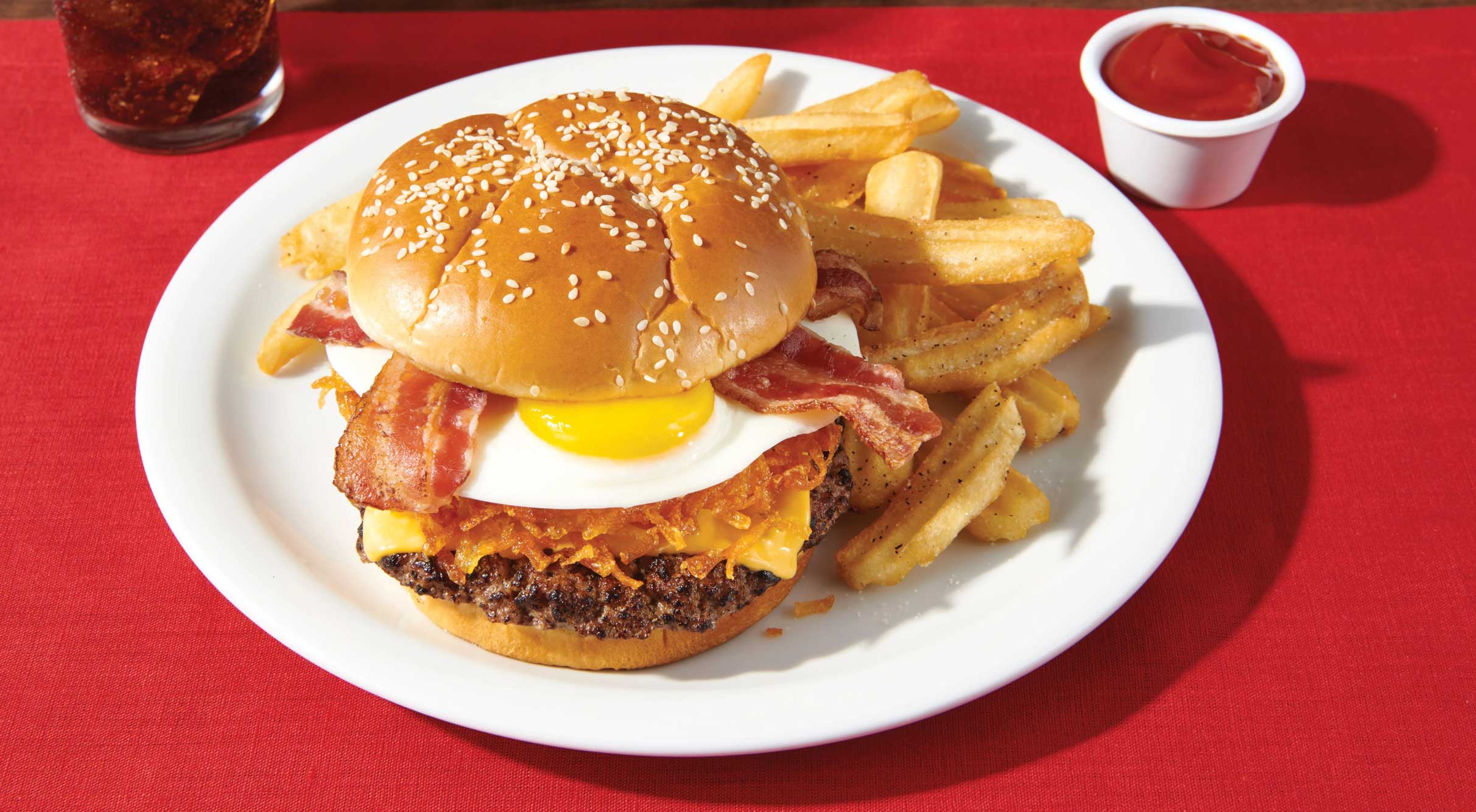 Burgers for lunch at Denny's – America's Diner - Orange County guide for  families