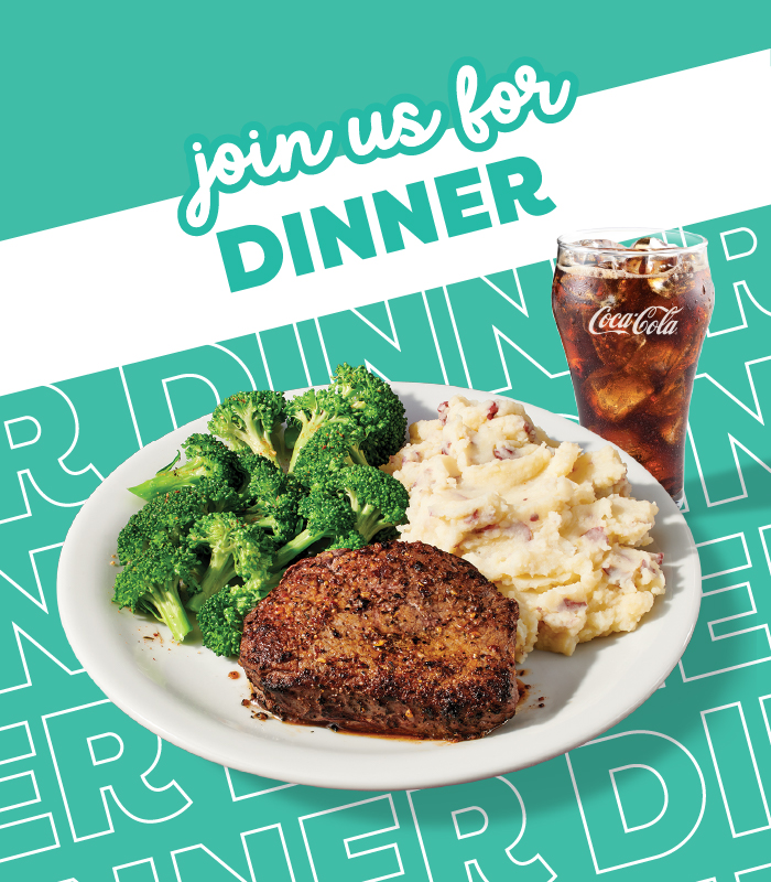 Join Us for Dinner All Day at Denny's